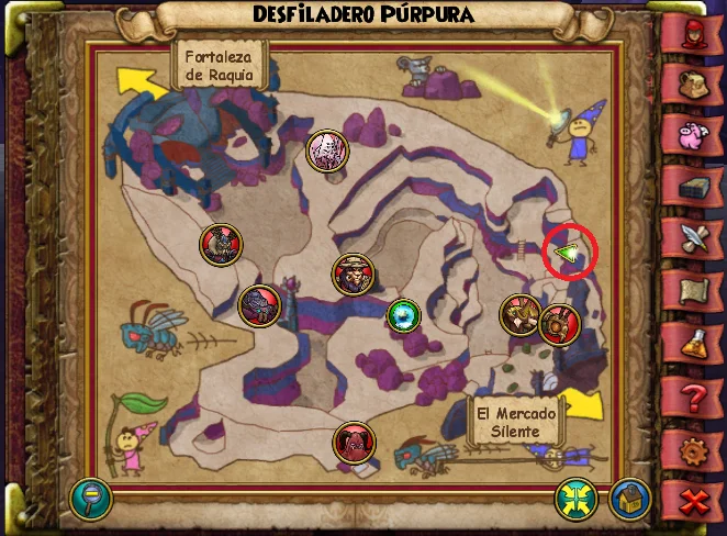 Grillo de Desfiladero Púrpura de Crisalis de Wizard101 para Wizardeo