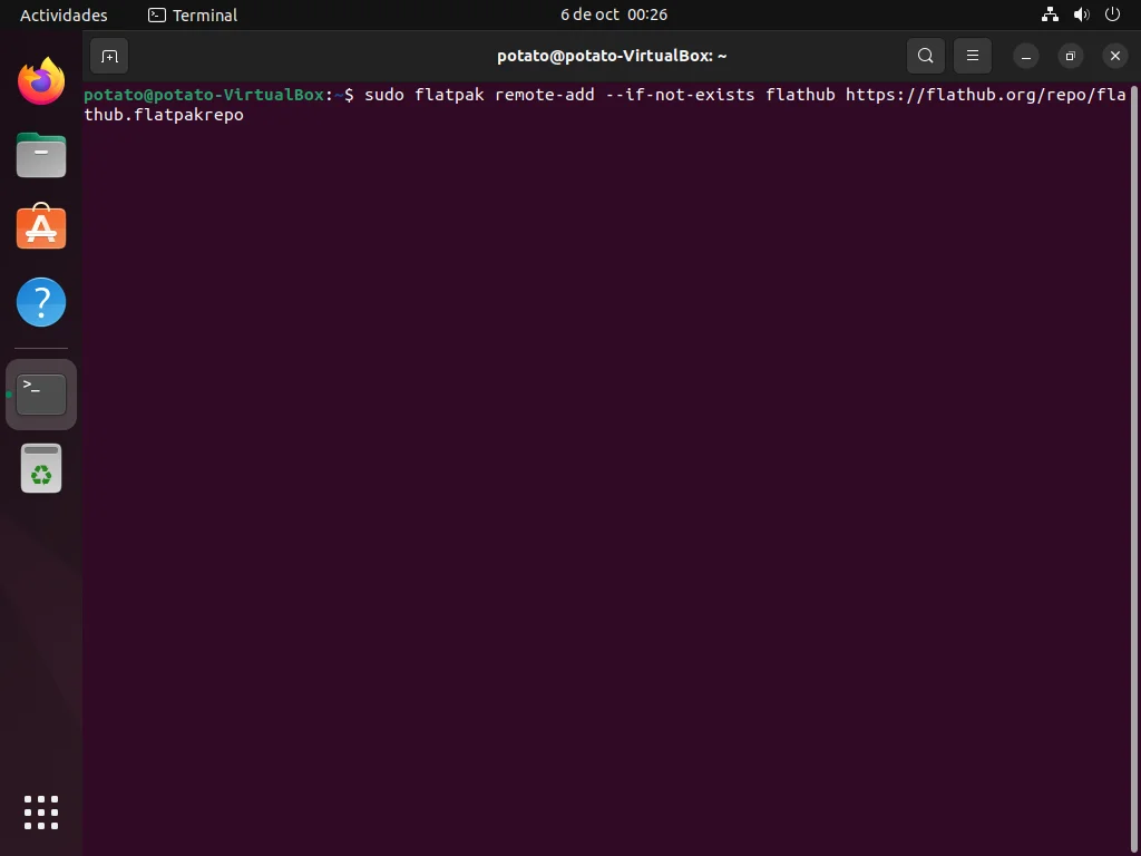 TutoLinuxTerminalAddFlathub