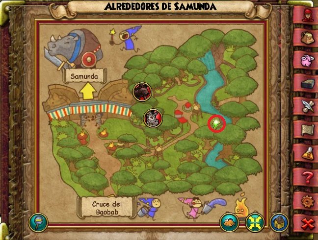 Mono de Alrededores de Samunda de Wizard101 para Wizardeo