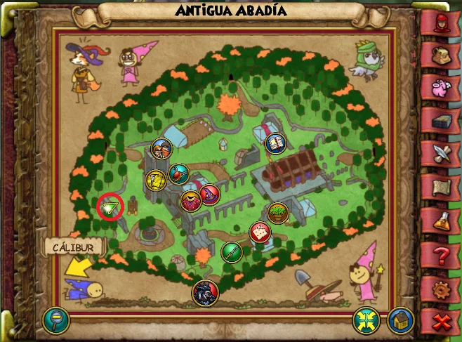 Cuervo Negro de Antigua Abadía de Wizard101 para Wizardeo