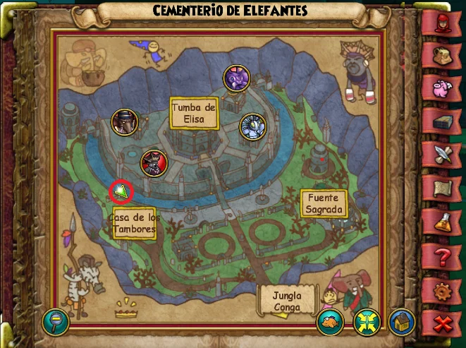 Mono de Cementerio de Elefantes de Wizard101 para Wizardeo