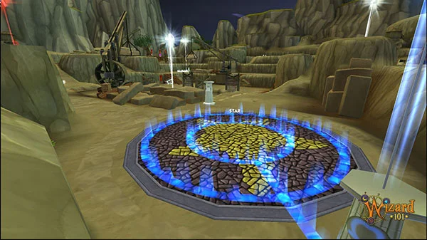 Mapa de Minas de Aquila para la caza de luna de las bestias de Wizard101