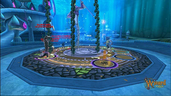 Mapa de Celestia para la caza de luna de las bestias de Wizard101