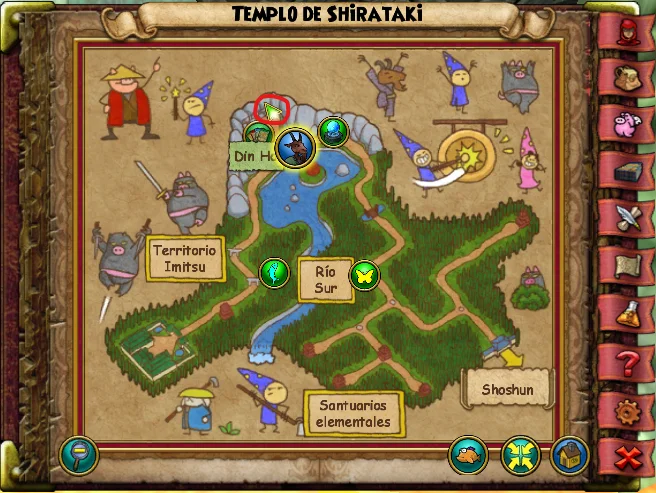 Ostra Azul del Templo de Shirataki de Muushu de Wizard101 para Wizardeo