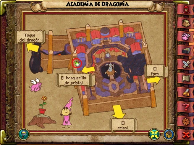 Rosa de Piedra de La Academia de Dragonia de Wizard101 para Wizardeo