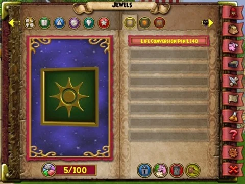 Nuevo Sistema de Pins, Rauras de Equipamiento y Tipos De Wizard101