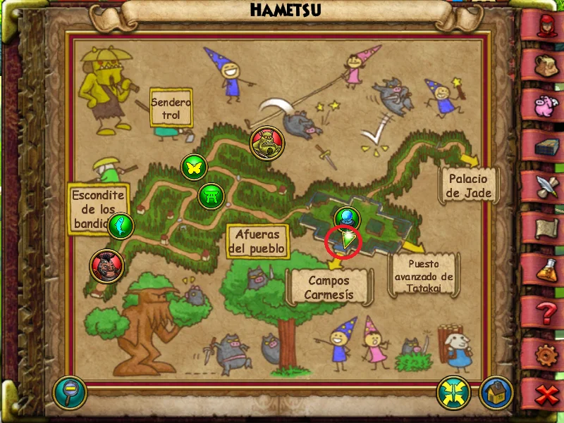 mapa Hametsu