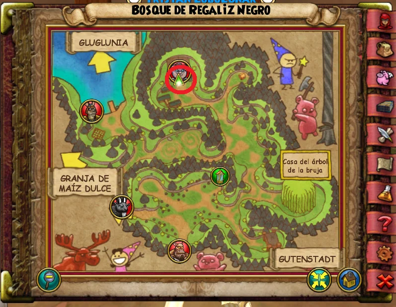 mapa bosque de regalis negro