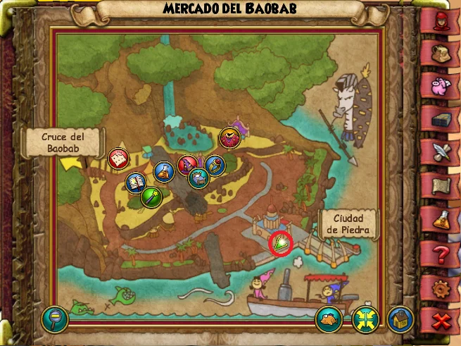 Mono de Mercado de Baobab de Wizard101 para Wizardeo