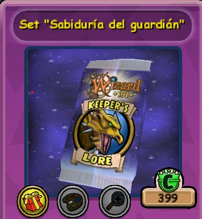 Set "Sabiduría del Guardián" en la Tienda de Coronas