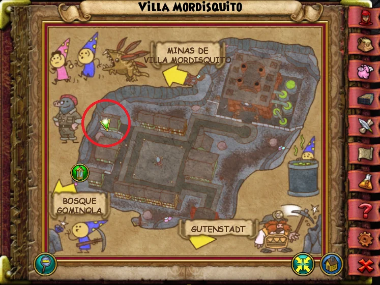 Ubicación de Flor de Cacahuete de Villa Mordisquito de Caramelia de Wizard101 para Wizardeo