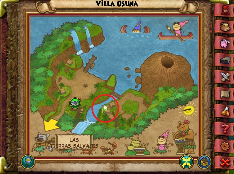 Ubicación de Flor Heroica de Villa Osuna de Lemuria de Wizard101 para Wizardeo